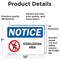 Signmission Sterilization Area Sign With Symbol, 10 in W x Rectangle, Vinyl Decal OS-2PACK-NS-D-710-L-18467 - alternate 4
